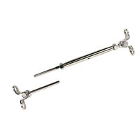 180 Grad verstellbarer Inox-Edelstahl 304 316 Deck-Kabelgeländer-Kit Für 1/8 "Edelstahl-Drahtseil kabel