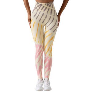 Leggings pour femmes, dernière mode, vêtements de sport décontractés, coupe ajustée, taille haute, extensible, écologique, durable, en élasthanne/polyester - Product Image 1