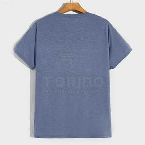 Bonne qualité imprimé personnalisé à manches courtes hommes T-Shirt-100 % coton tricoté respirant et séchage rapide style décontracté - Product Image 2