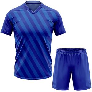 Uniformes de football respirants à manches courtes de haute qualité, couleur personnalisée, 100% polyester, séchage rapide, vente en gros d'usine, vêtements de football pas chers - Product Image 5