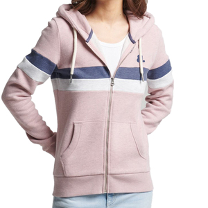 Sudadera con capucha de bloque de Color para mujer, servicio OEM y ODM de diseño propio, novedad de 2024, sudaderas con cremallera a la venta - Product Image 3