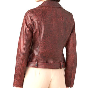 Nouveauté Veste en cuir pour femmes Design de mode personnalisé pour la saison d'automne Doublure en laine-Quantité en vrac à bas prix - Product Image 5