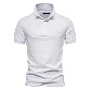 T-shirt polo en polyester 100% personnalisé de haute qualité pour hommes Polo vierge en polyester uni à sublimation pour hommes - Product Image 1