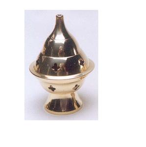 Quemador de Incienso Aromático de Diseño Elegante para el Hogar y Hoteles, Acabado Chapado en Oro, Quemador de Incienso de Diseño - Product Image 1