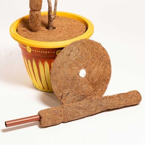 Vente en gros couverture de protection des plantes tapis de prévention des mauvaises herbes tapis en fibre de coco paillis biologique tapis rond - Product Image 1