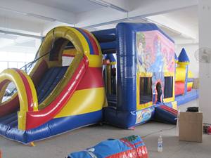 Castillo Inflable con Tobogán y Túnel, Todo en Uno para la Diversión de los Niños - Product Image 1