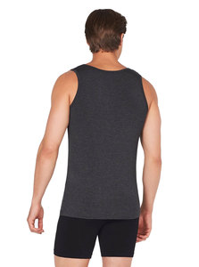 Breathable Custom Mesh <b>Tank</b> <b>Top</b> <b>Men</b> 100% Cotton Material Quick Dry Eco-Friendly Solid Black High Street Style 220g <b>Tank</b> <b>Tops</b> - Product Image 2