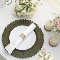 Assiette de charge en métal élégante et élégante ustensiles de cuisine plats de service assiettes de vaisselle pour fête mariage maison et hôtel