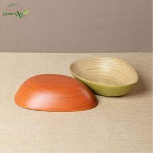 ชามไม้ไผ่แบบมินิมอลรักษ์โลก งานฝีมือรูปทรงโค้งมน - Product Image 6