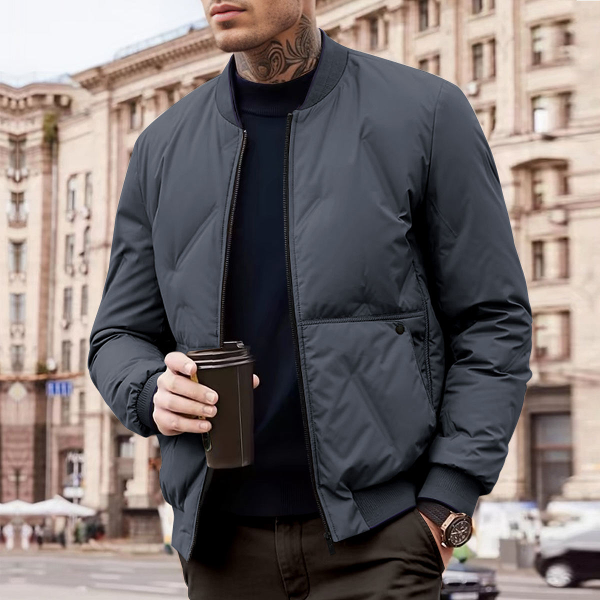 Mens Bomber Jacket Casual Fall Sports Winter Jackets and Coats