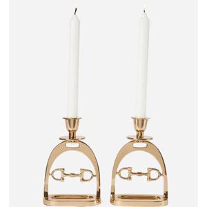 Dernier bougeoir à étrier pour cheval support de table maison décoratif bougeoir équestre artisanat chandelier argent/or - Product Image 4