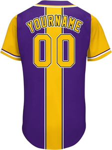 Maillot de baseball pour hommes Chemises simples personnalisées Boutons Ensembles d'uniformes de sublimation Personnalisé Prix de gros Maillot de baseball pour hommes - Product Image 5