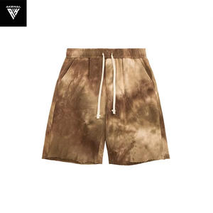 Pantalones cortos deportivos con tinte de corbata para hombre, pantalones cortos informales de moda personalizados, 100% de algodón, alta calidad, personalizados, talla grande, novedad - Product Image 6