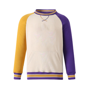Manches opposées lettre Chenille sweat à col rond pour hommes décontracté hiver respirant doux Chenille 3D broderie - Product Image 1