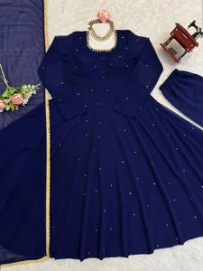 Latest Indian Pakistani Traditional Wear Party Fashionable Designer Full Sleeve Beautiful Casual <b>Women's</b> Suit <b>Dress</b> - Product Image 2