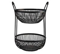 Haute qualité en métal 3 niveaux meilleure vente table panier de fruits décor à la maison nouveau Design personnalisé forme panier