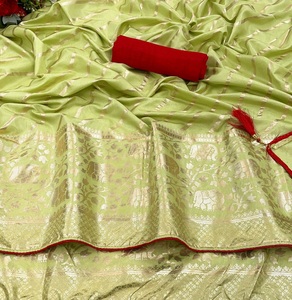 ผ้าดอลล่าผ้าไหมพรีเมี่ยมพิมพ์ลายฟอยส์ผ้าไหมอินเดียทันสมัยล่าสุดอินเทรนด์พิเศษอินเดียสำหรับงานเลี้ยงเจ้าสาว - Product Image 4