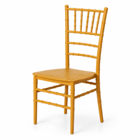Chaise Chiavari aspect bambou en gros pour extérieur, jardin, patio, mariage, événement, fête, hôtel, restauration, cour, restaurant