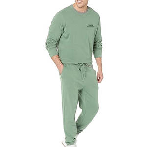 Conjunto Deportivo Informal de Dos Piezas de Algodón para Hombre, Atuendo Cómodo para Gimnasio, Entrenamiento Físico y Uso Diario - Product Image 1