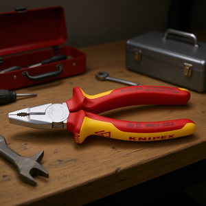 คีมปากแหลมแบบผสม คิ้วเวอร์เวท โครเมียม แวนาเดียม ยี่ห้อ Knipex ชุบโครเมียม - Product Image 3