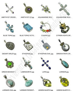 Venta caliente diseño clásico sólido 925 joyería de moda de plata esterlina colgante de cuarzo místico joyería fina colgantes y dijes - Product Image 3