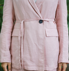 Chaqueta holgada de ramio a cuadros de Invierno para mujer, característica de aire acondicionado, relleno de algodón, solapa frontal, detalle de bolsillo tejido, botón - Product Image 2