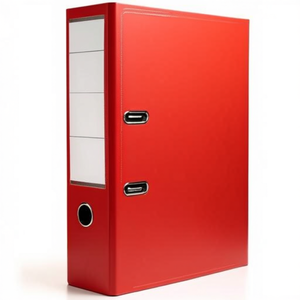 Carpeta de 80 mm para DIN A4, Papel Rojo 100% Reciclado, Archivador NEUTRAL GOODS - Product Image 2