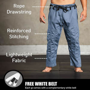 Kimono de Jiu-Jitsu Brésilien (BJJ) pour Hommes, Gris Foncé, Personnalisé, Uniforme de Jiu-Jitsu Brésilien, Kimono 100% Coton, Tissage Perlé, Logo Personnalisé, Couleur Personnalisée, Hommes Femmes - Product Image 3