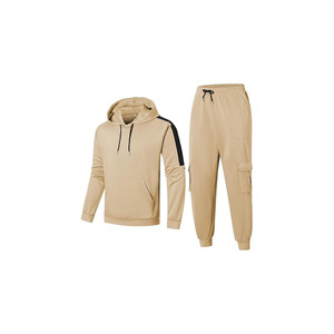 Ensemble de sport décontracté deux pièces pour homme Brescia Sport, motif automne-hiver, sweat à capuche et pantalon avec poches, coupe régulière, pour activités de plein air - Product Image 1