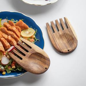 Great quality wood <b>salad</b> serving spoons kitchen gadgets <b>wooden</b> <b>server</b> for pasta <b>salads</b> noodles - Product Image 5