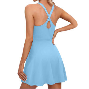 Vente en gros de vêtements de sport décontractés pour femmes de haute qualité uniforme de tennis avec logo sur la taille et le devant Offre Spéciale jupes de tennis - Product Image 4