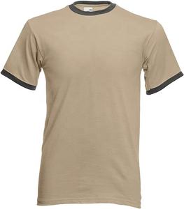 Haute qualité nouvelle collection haut à la mode hommes à manches courtes col rond OEM Bangladesh manches et cou contraste côtelé T-Shirt - Product Image 6