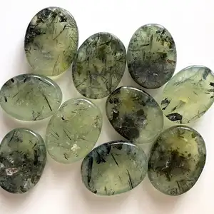 Высококачественный лечебный кристаллический Карманный Камень, оптовая продажа, натуральный кварц, Пренит, камень, распродажа