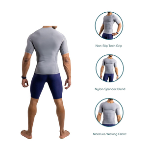 Camiseta Deportiva para Hombre, Protección UV UPF50, Compresión, Secado Rápido, Transpirable, Anti-UV, Ecológica, Spandex/Poliéster, con Logotipo Personalizado - Product Image 4