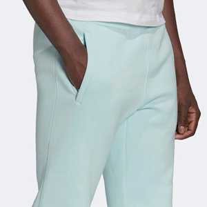 กางเกงวอร์มผ้าฟลีซทำจากผ้าฝ้ายเนื้อบางน้ำหนัก70% 30% เส้นใยโพลีเอสเตอร์รีไซเคิลเกือบสีน้ำเงินแห้งเร็วระบายอากาศได้ดี - Product Image 4