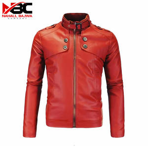 Veste de moto coupe-vent doublée polaire en fourrure nouvelle mode en cuir véritable vêtements de sport grande taille pour hommes - Product Image 1