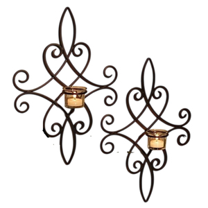 Apliques de pared de hierro y Metal negro de la mejor calidad para decoración del hogar, accesorios de iluminación interior para sala de estar, colgante de pared de Navidad - Product Image 2