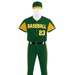 Vente en gros par sublimation personnalisée Impression numérique Baseball Uniforme polyester avec logo personnalisé - Product Image 2