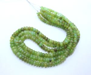 Cuentas redondas lisas de crisoprasa, cuentas de piedras preciosas naturales, tamaño 5X8MM, aproximadamente 16 pulgadas, para la fabricación de joyas - Product Image 2