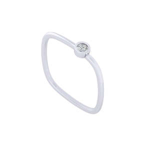 Anillo de Oro de 18K Certificado con Diamante de Corte Princesa, Calidad IJ-SI, 0.07ct, Engaste Invisible, Chapado en Oro Amarillo, Certificado GRS - Product Image 2