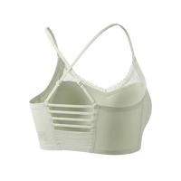 Soutien-gorge sans couture fin personnalisé OEM, sans armatures, à dos croisé, push-up, respirant, séchage rapide, pour femme, yoga, fitness, usage quotidien