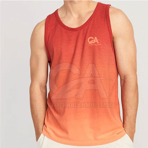 เสื้อกล้ามสำหรับผู้ชายเสื้อกล้ามออกกำลังกายสีออกแบบได้ตามต้องการ - Product Image 1