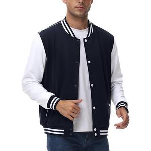 Vestes d'hiver en satin de soie personnalisées pour hommes avec bordure en fourrure de mouton, tissu tricoté, broderie, coupe-vent et imperméable - Product Image 3