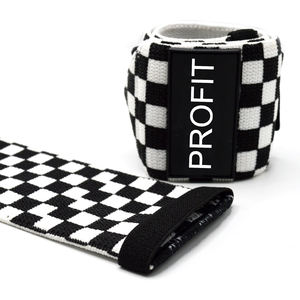 Muñequeras de alto rendimiento para adultos para levantamiento de pesas Protección de estabilidad óptima en negro blanco Hecho de nailon de goma de algodón - Product Image 4
