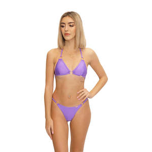 Exquisito y elegante traje de baño Lumija Lila Rasha Top Bikinis y ropa de playa Talla S Elegante para la playa en stock - Product Image 3