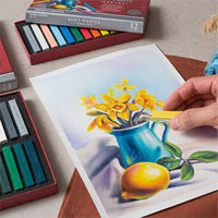 SIMBALION Yüksek Kaliteli YUMUŞAK Yağlı Pastel SETİ 12 Renk Profesyonel Sanatçılar için Dijital Baskı Pastel Tayvan Kırtasiye Okulu