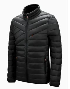 2025 <b>Men's</b> Lightweight Stand Puffer <b>Jacket</b> Warm Winter Quilted Coat Windproof Waterproof Outdoor <b>Travel</b> Custom Made Size Front - Product Image 3