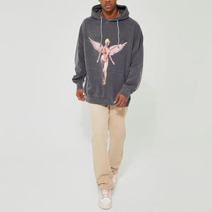 Design Your Own Comfortable Fit <b>Plain</b> <b>Men</b> <b>Hoodie</b> / 100% High Quality Breathable Material Made <b>Men</b> Pullover <b>Hoodie</b> - Product Image 1