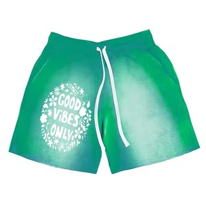 กางเกงขาสั้นผ้าคอตตอนสำหรับผู้ชายกางเกงขาสั้นผ้าดิบปักลายปักลายปักลายและแดดซีดจางตามสั่ง - Product Image 5