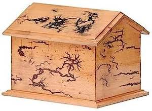 Hut Shape Antique Beachwood Cremation for Human Keepsake <b>Box</b> with Lid Adult Cremations Funeral <b>Pet</b> Ashes <b>Memorial</b> - Product Image 5